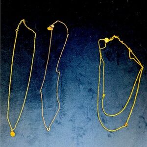 Necklace Set Athena Designs horseshoe, Jennifer Zeuner Jewelry Star, Fingerprint